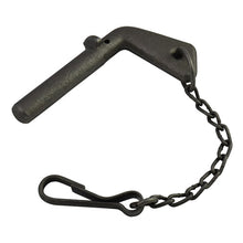 Socket pin 20 x 85 mm, raw, w/ chain and 80 mm snap hook