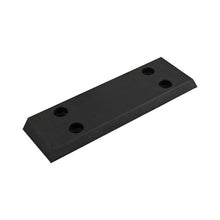 Rubber underlay 60 x 200 x 15 mm (W x L x H), Shore hardness 80