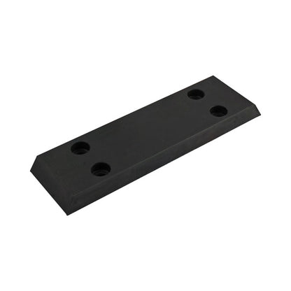 Rubber underlay 60 x 200 x 15 mm (W x L x H), Shore hardness 80