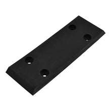 Rubber underlay 90 x 255 x 15 mm ( W x L x H), Shore hardness 8