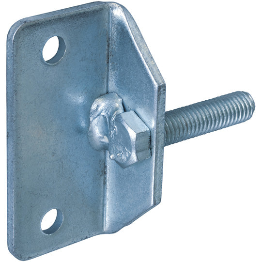 Korvake kaasujousen kiinnikkeelle, sinkitty, ruuvattava levy,