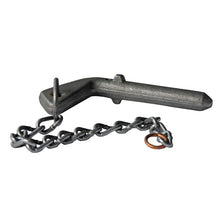 Socket pin 16 × 70 mm, with chain, raw steel