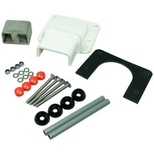 Door lock BDL, white, weldable, mounting kit, padlock
