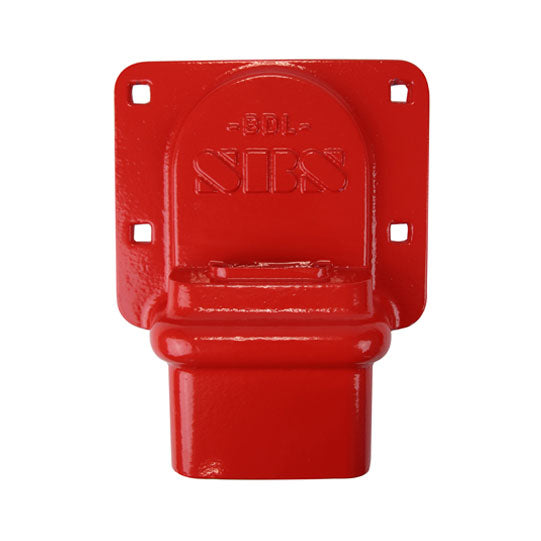 BDL door lock, red, monobolt, mounting kit, padlock