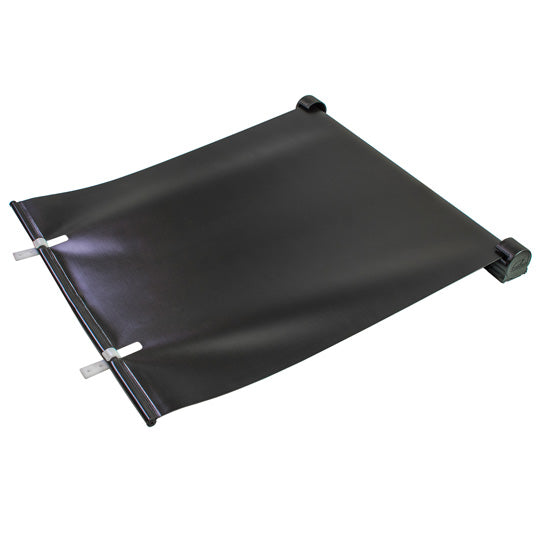 Mudguard roller blind, w/ 2 ctrholders and mtg. rail
