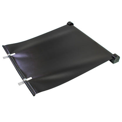 Mudguard roller blind, w/ 2 ctrholders and mtg. rail