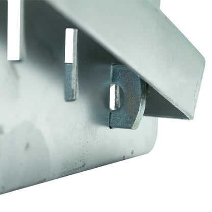 Anti-theft trailer lock with bolt, galvanized, without padlock