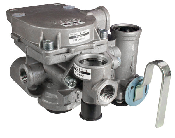 Trailer brake valve, w/ release valve, w/ brake force regulator