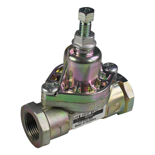 Overflow valve with limited backflow