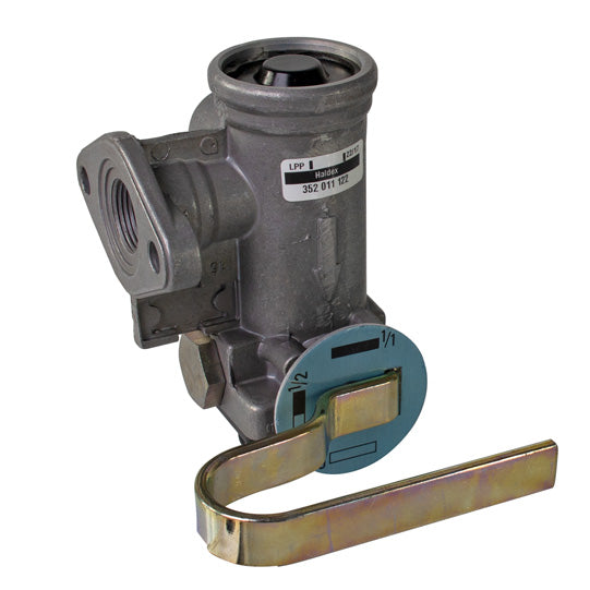 Manual brake force regulator, without release position