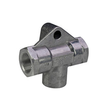 Two-way valve with piston