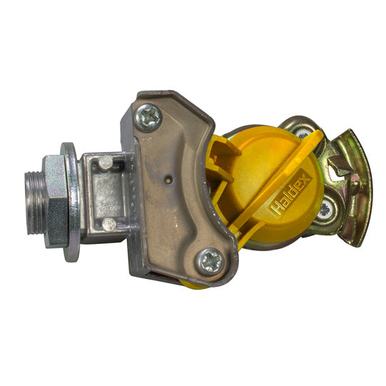 Protect-O coupling head, yellow (brake), w/ filter, M16 x 1.5