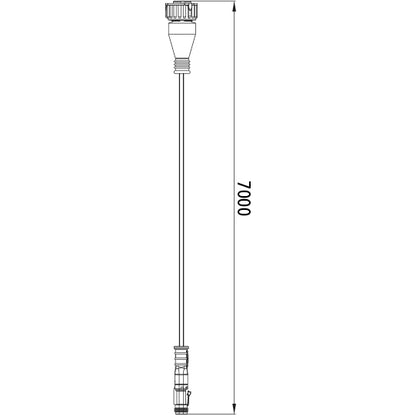 EBS GEN4 AUX connection cable, 7 m, bayonet, f. COLAS/ILAS, DIN