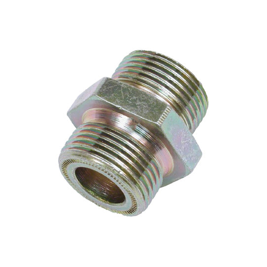 Screw-in double connector, straight, 2 x M22 x 1.5