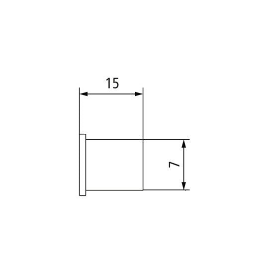 Support sleeve for plastic pipe 10 x 1.5