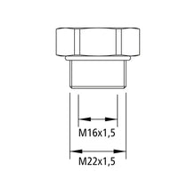Reducer M22 x 1.5/M16 x 1.5