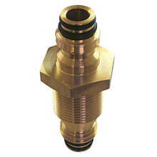 ABC double connection bulkhead spigot, regular, M22 x 1.5