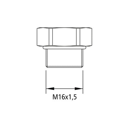 Plug M16 x 1.5