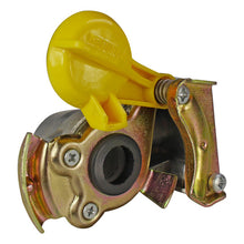 Coupling head with filter, brake (yellow), M16 x 1.5