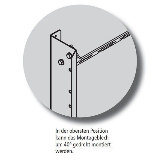 Bracket f. electrical and air connections, raw