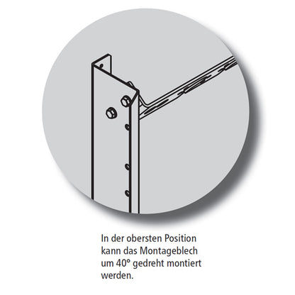 Bracket f. electrical and air connections, raw