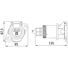 Socket, 24 V, 13-pin, similar to ISO 12098