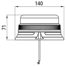 FABRILcar® Beacon LED 42-440, 12/24V, 0.3m, flat, open end