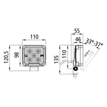 FABRILcar® WorkFAB II LED 2000, 12/24 V, 1.5 m, 2000 lm,openend