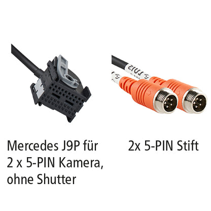 LUIS adapter Mercedes J9P for 2 x 5-PIN camera, without shutter