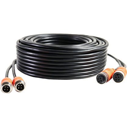 LUIS camera cable, length 20 m, 2 x 4-PIN DIN standard