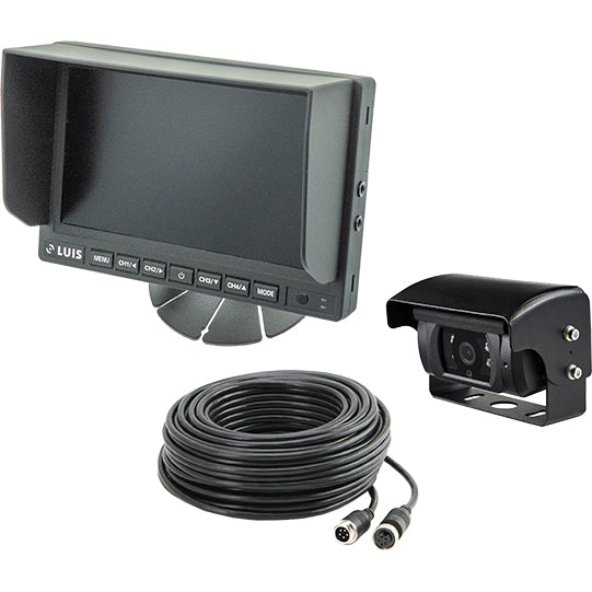 LUIS R7-S reversing system HD Quad 7" w/ shutter camera