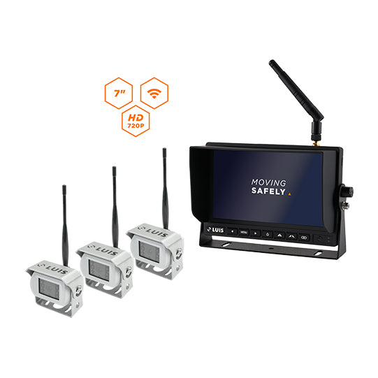 LUIS HD digital radio system 7" Professional, w/ 3 cameras
