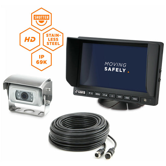 LUIS R7-S shutter HD camera system, 7" HD monitor, SS cam.