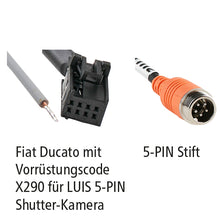 LUIS adapter Fiat Ducato w/ code X290 5-PIN shutter cameras