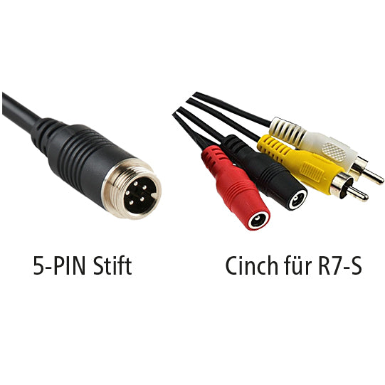 LUIS adapter cable from 5-PIN to RCA f. LUIS R7-S