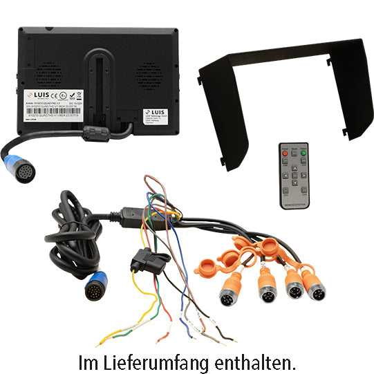 LUIS 7" HD Quad Monitor Professional