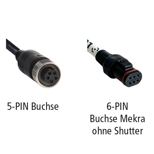 LUIS 5-PIN socket to Mekra 6-PIN socket, without shutter