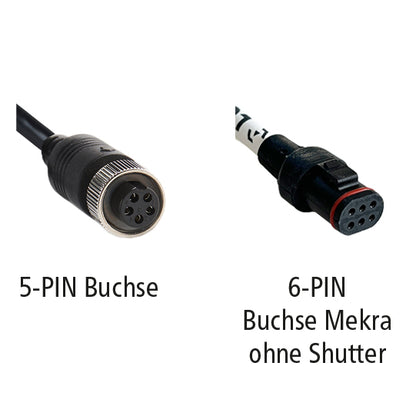 LUIS 5-PIN socket to Mekra 6-PIN socket, without shutter