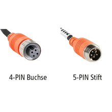 LUIS adapter cable from 4-pin monitor to 5-pin camera, w/out sh