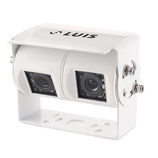 LUIS Twin rear view camera Professional, white, 4-PIN