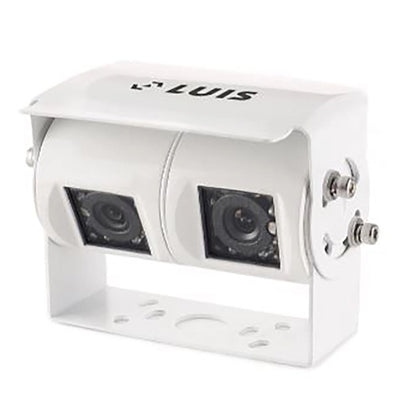 LUIS Twin rear view camera Professional, white, 4-PIN