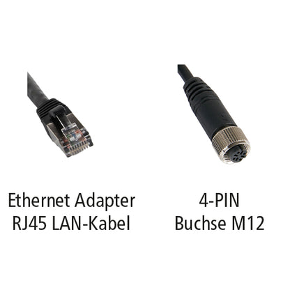 LUIS Ethernet adapter RJ45/M12 4-PIN socket
