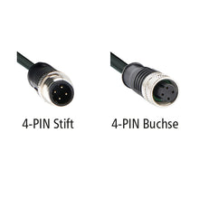 LUIS Ethernet cable 10 m, M12 D-coding 4-PIN