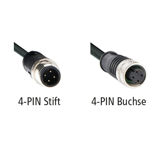 LUIS Ethernet cable 20 m, M12 D-coding 4-PIN