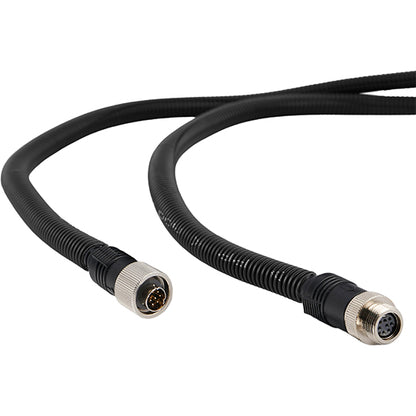 LUIS EDGE AI camera cable in corrugated pipe, 20 m, 8-PIN