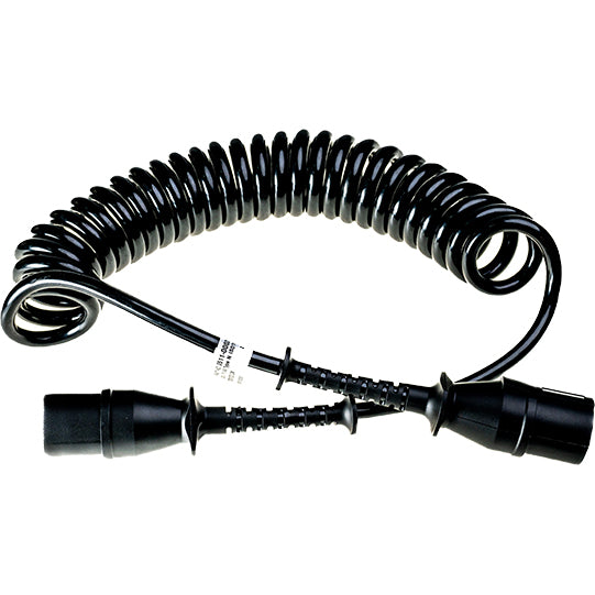 Spiral connection cable type N, 24 V, 7-pin, cable 3.5 m