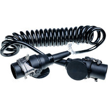 EBS/ABS spiral connecting cable, 24 V, 7-pin/5-pin, 3.5 m