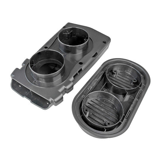 Roof vent, black, ABS plastic