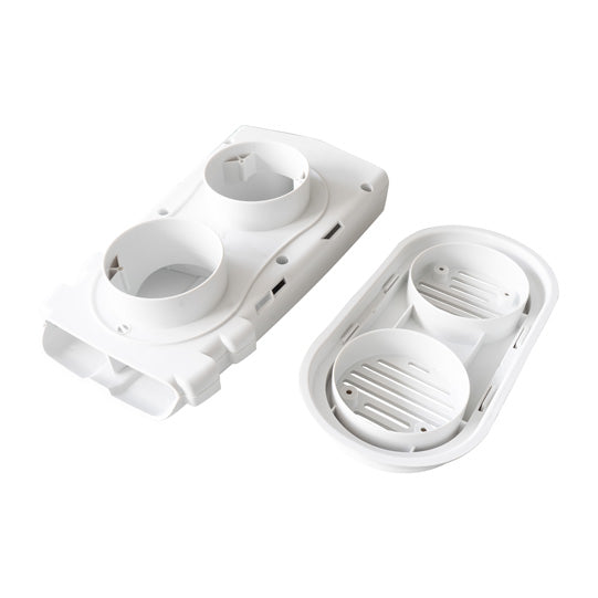 Roof vent, white, ABS plastic