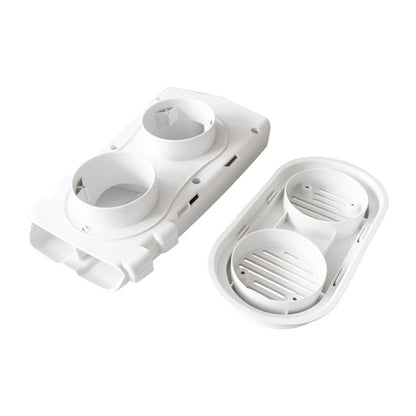Roof vent, white, ABS plastic